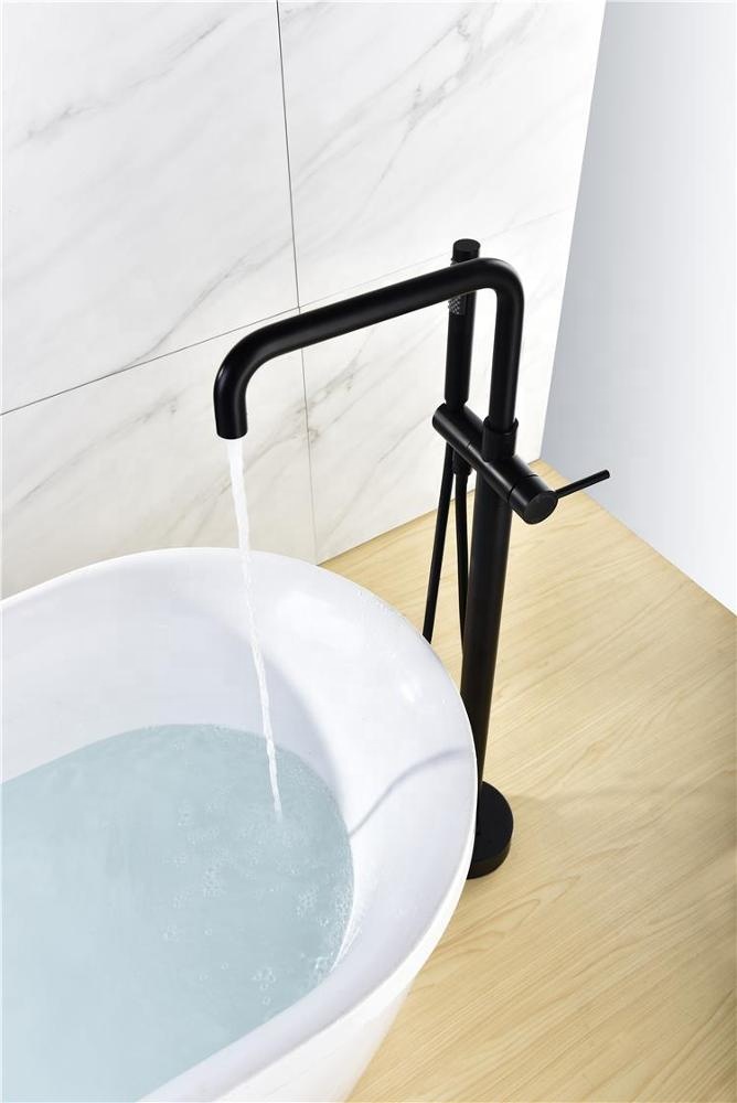 صنبور مياه يو بي سي قياسي أمريكي Brimix خلاط دش قائم ينبثق مع حنفية حمام نحاسية مثبتة على الأرض
